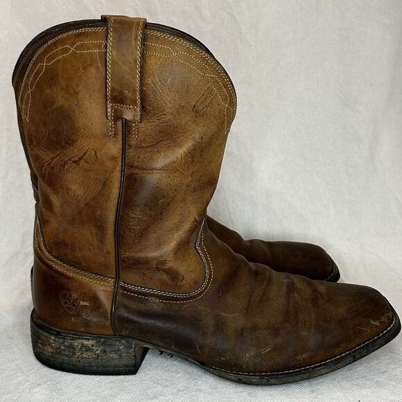ARIAT Mens SIZE 13 D Western Cowboy Square Toe Boots Brown #10015288 - Picture 1 of 16